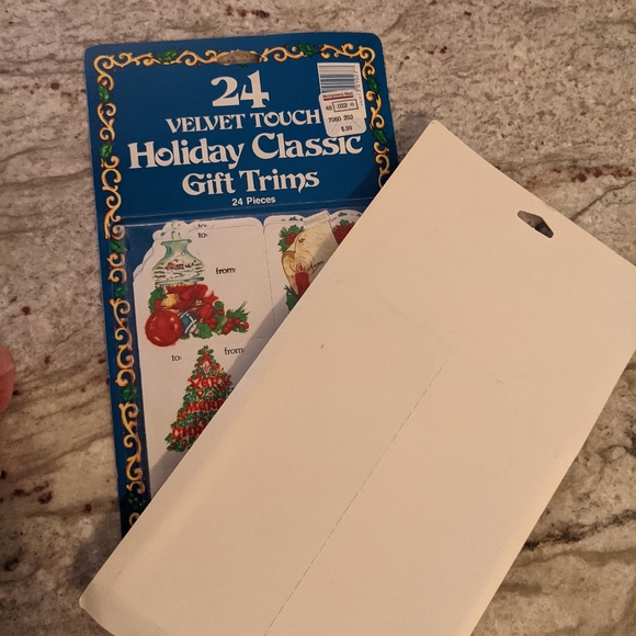 VTG Velvet Touch Gift Tags 1984 Bonus Montgomery Wards price tags org package - Picture 4 of 7